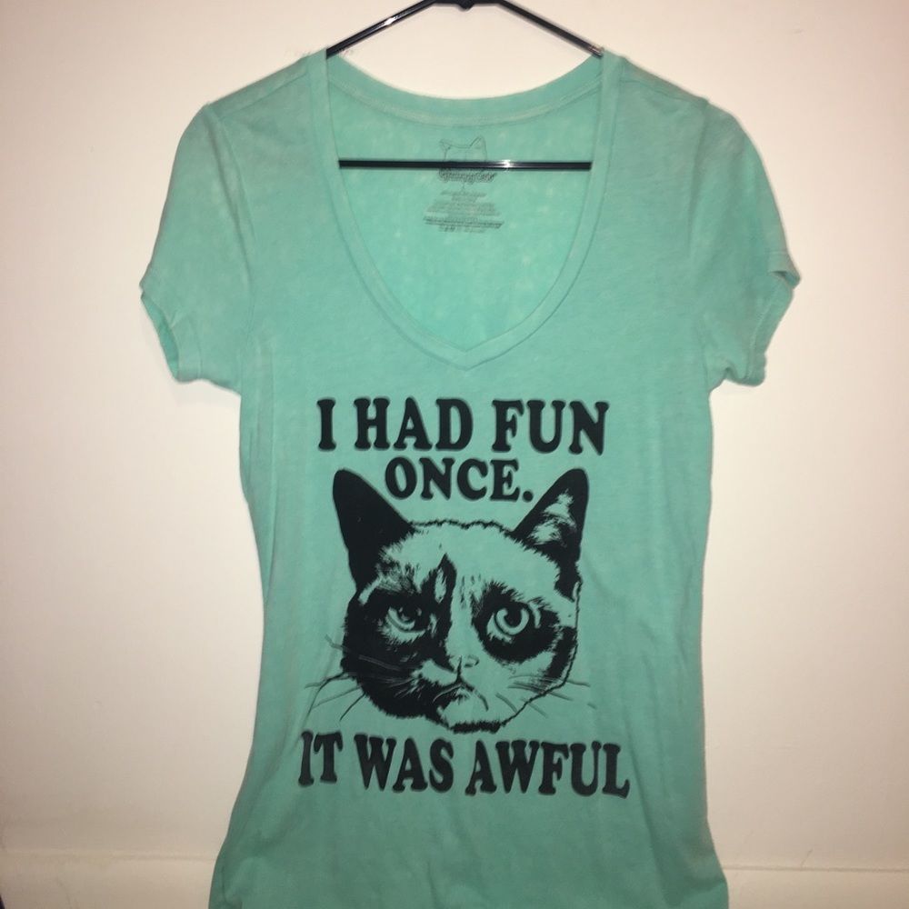 “I had fun once. It was awful” Grumpy Cat T-shirt